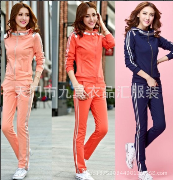 <em>批发</em> <em>2014</em>新款<em>春季</em>运动服<em>女装</em>韩版修身大码 套