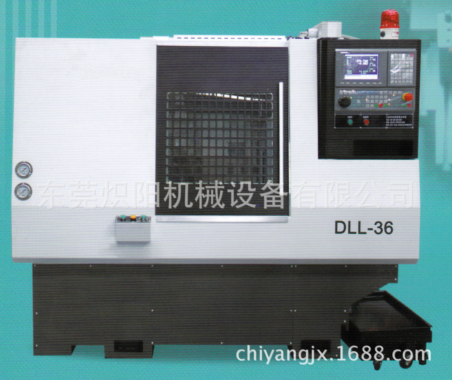 DLL两轴联动斜导轨数控车床