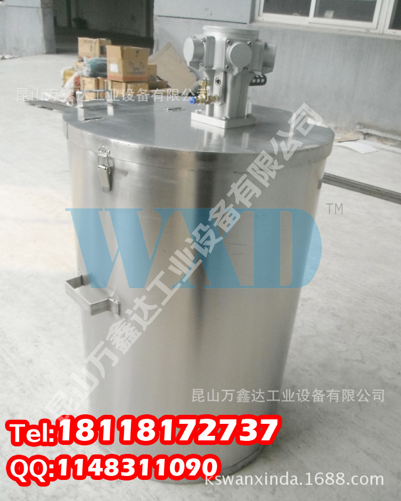 200L不锈钢气动搅拌桶3