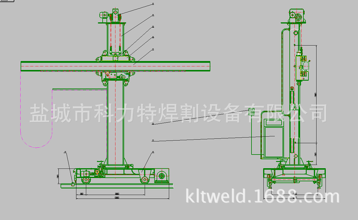 供应横4米×升3米自动焊接操作机图纸