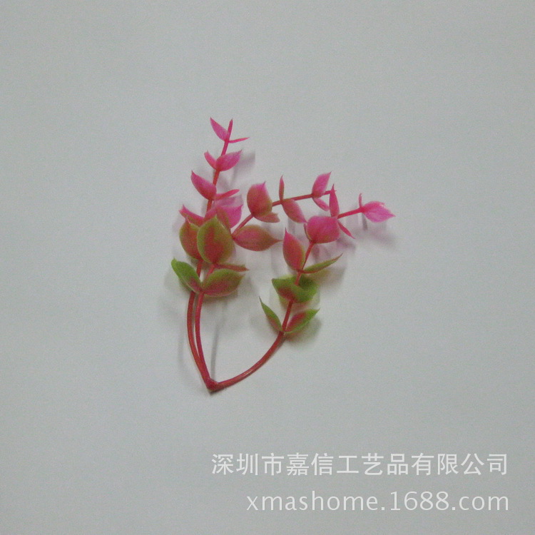批发采购仿真植物-仿真塑料花草 玫瑰花 圣诞装