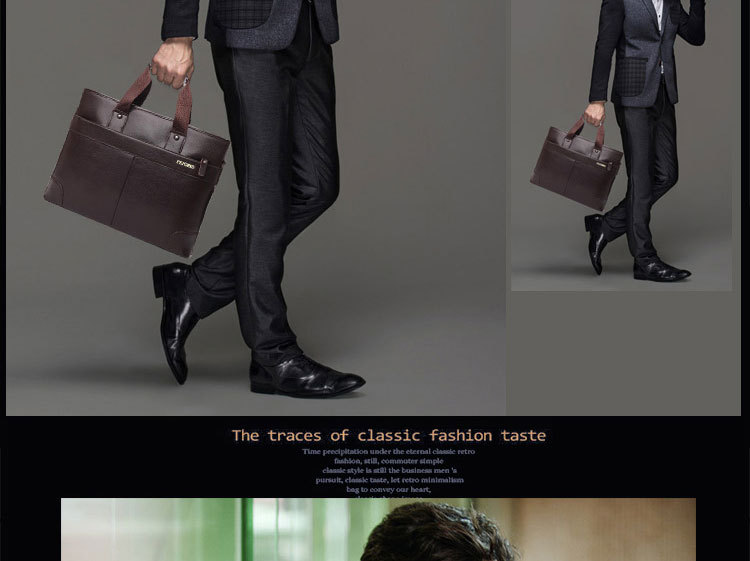 2015新款男士手提包时尚单肩包商务手提包斜跨包