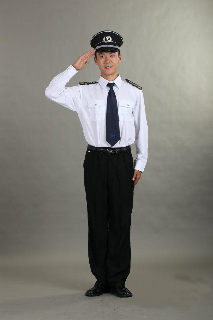 女保安长袖<em>衬衫</em> 白色棉质 酒店保安<em>男女衬衣</em> 厂