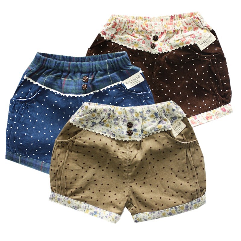 批发<em>童短裤</em> 14新款秋<em>冬装</em> 日单BQ女童细条绒