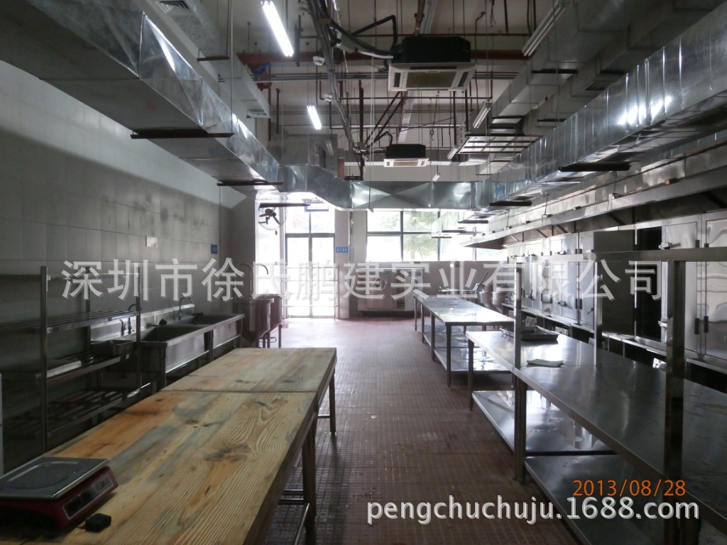 信息学院不锈钢厨房设备完工图