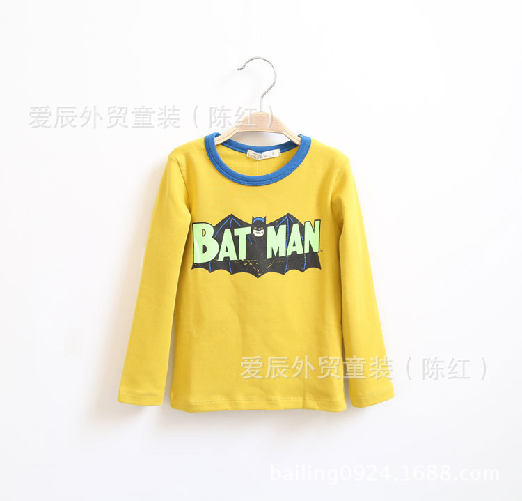 童卫衣-wy14-261【韩单】纯棉领口包边蝙蝠侠