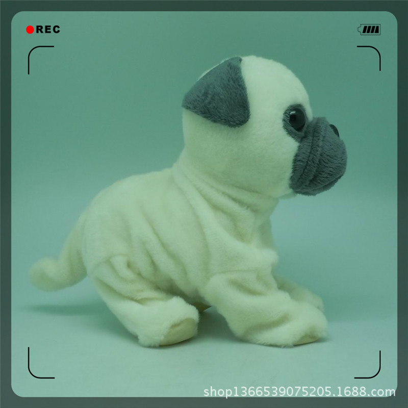 Y-B2010098爱撒娇小狗米白色20CM (1)