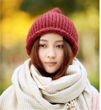 和平的全盛时代三个女友三个妈 裸婚时代姚笛包小豆同款毛线帽子