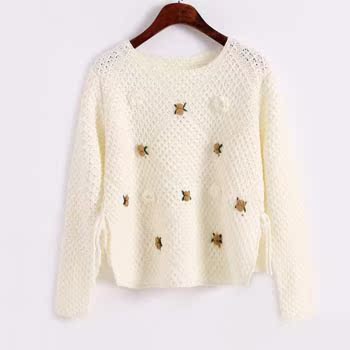 批发采购女式<em>毛衣</em>-2014春季新款<em>女针织</em>衫<em>套头</em>