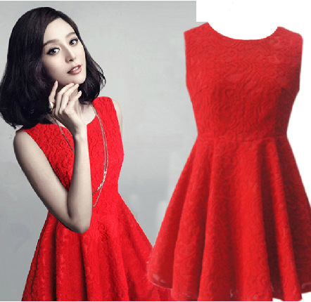 2014范冰冰同款<em>秋装新款</em>百搭韩版 蕾丝钩花连