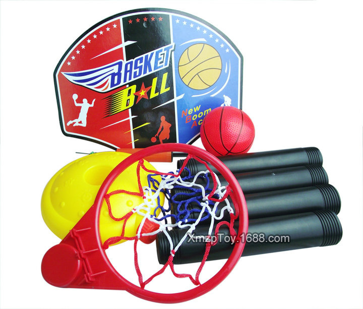 玩具球-儿童可升降篮球架 配篮球打气筒 儿童体