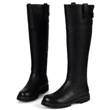 头层牛皮靴女_流行元素:车缝线_鞋跟高度:中跟