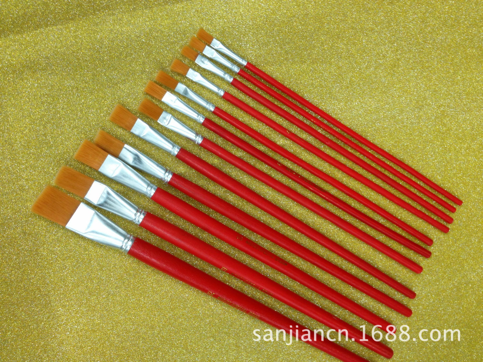 画笔-江南尼龙画笔1-12号盒装厂家直销油画笔