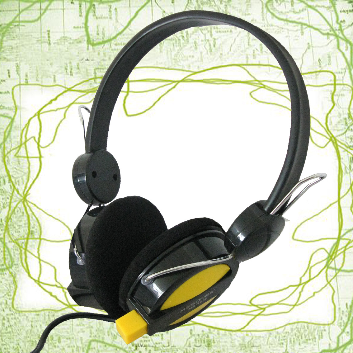 耳机-陌森 MS-1080 头戴式耳机 可伸缩收藏麦