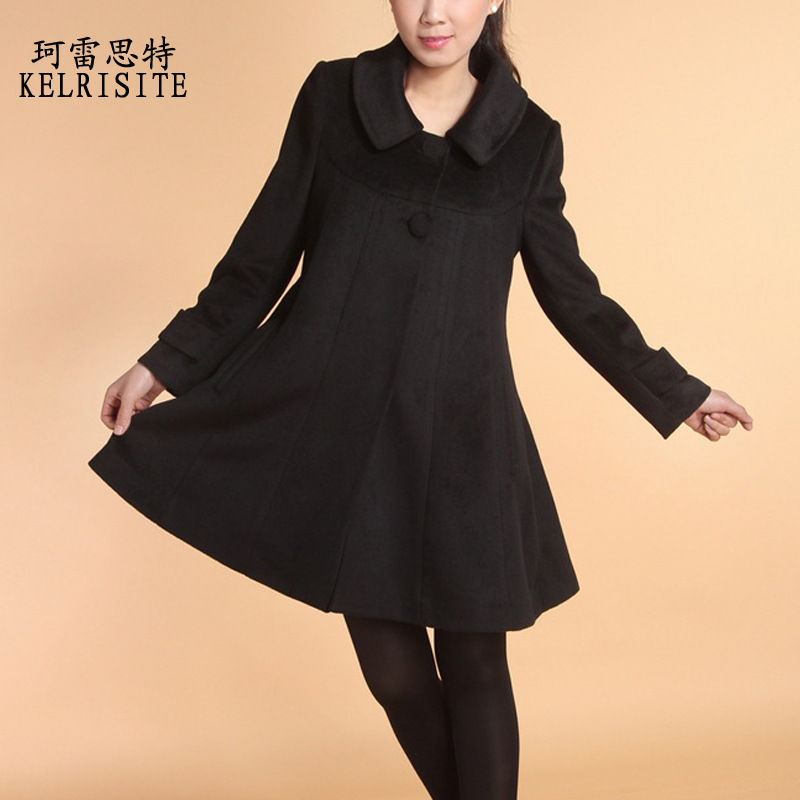 2014新款<em>风衣</em>外套 韩版休闲<em>女式</em>毛呢羊绒<em>大衣</em>
