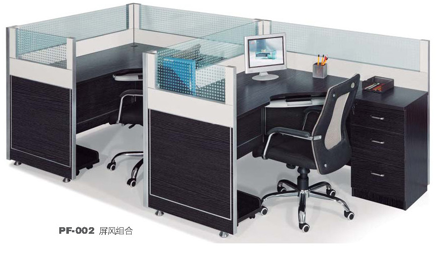 广东办公屏风办公家具 现代办公桌 办公卡位 工作台 两人组合屏风