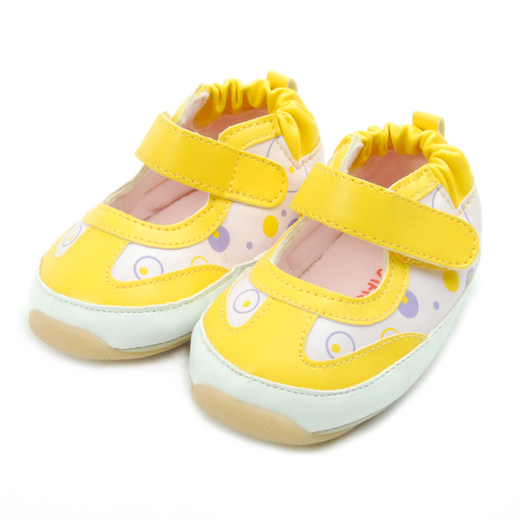 2014秋款新款皮革拼接拼色橡胶软底学步鞋童鞋批发