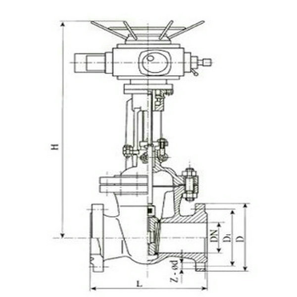 Z941H电动法兰闸阀1