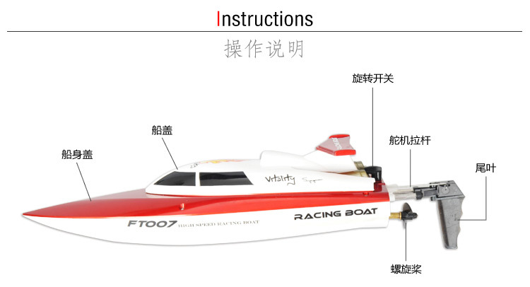 4g高速遥控船 航海玩具模型 不怕翻船
