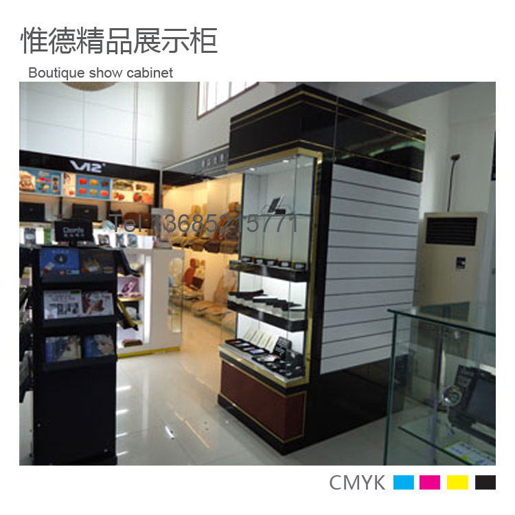 汽车用品展示柜 汽车美容店货架 4s店展架精品钛合金槽板精品展架