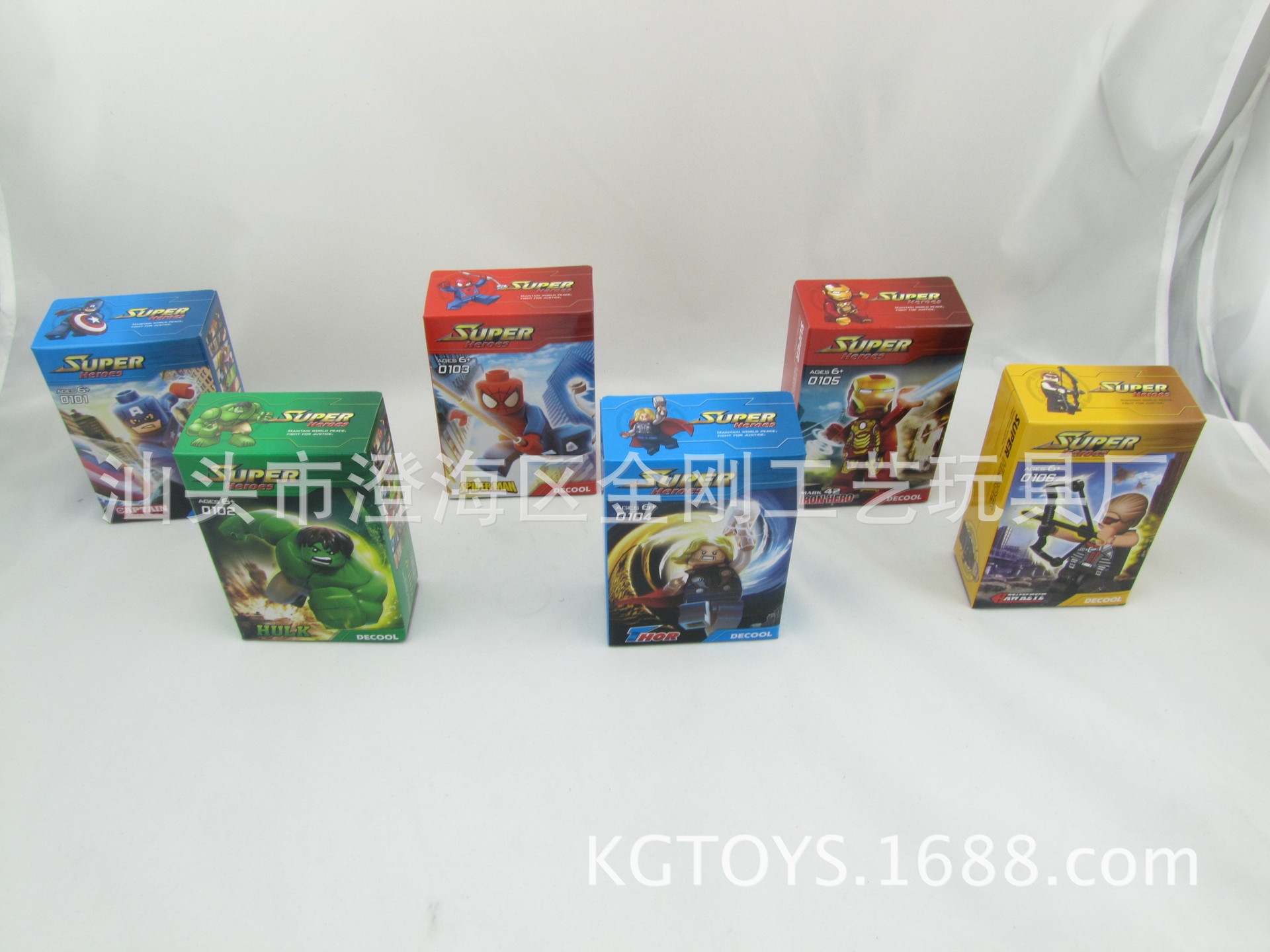 积木-得高正品 积木人仔 复仇者联盟0101-010