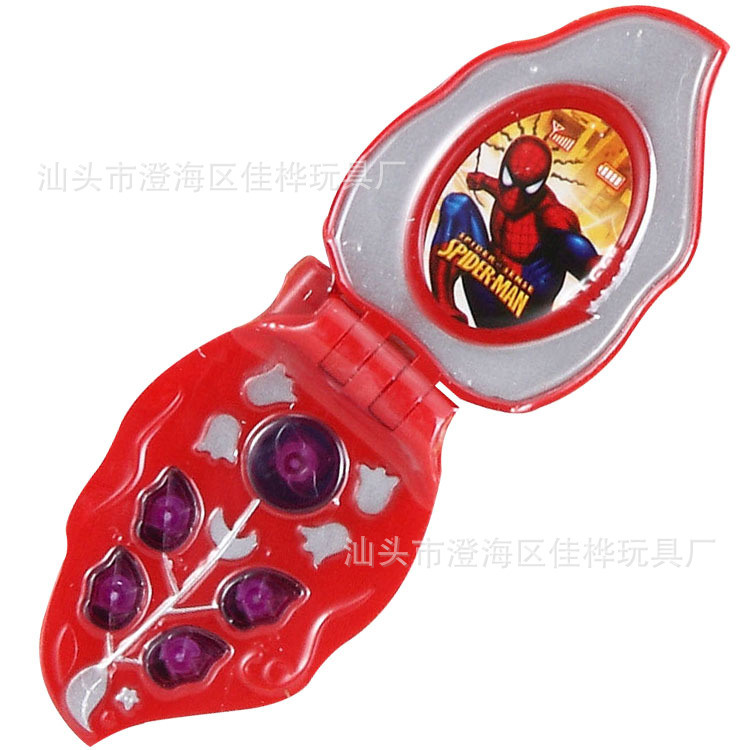 【闪光音乐手机 儿童翻盖玩具手机 儿童玩具电