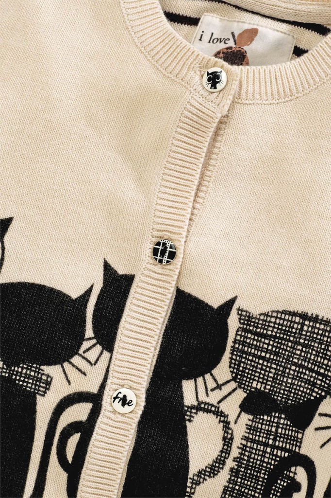 童<em>毛衣</em>-2014秋季新品 女童小猫<em>图案毛衣</em> <em>外贸</em>