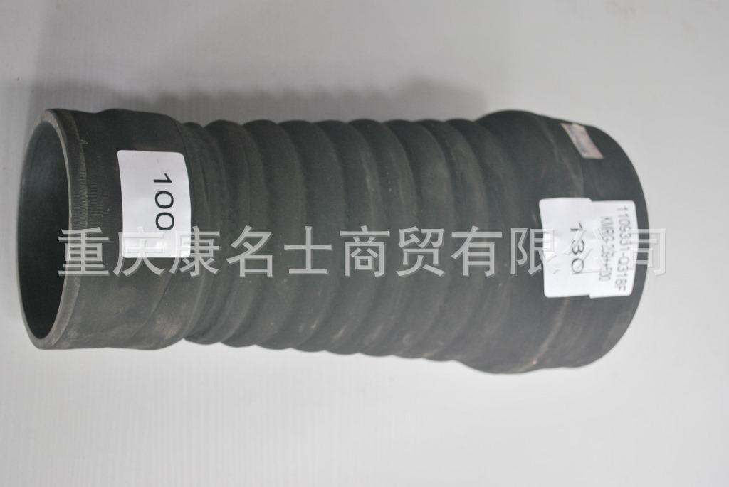 硅胶暖风管KMRG-259++500-解放胶管1109351-Q318F-内径100变130X生产硅胶管-2
