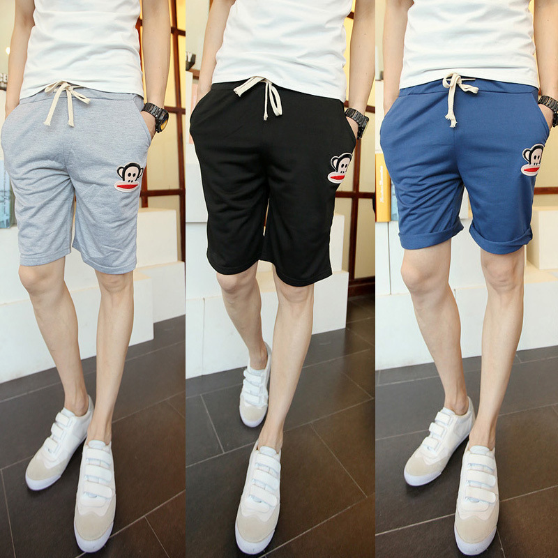 <em>夏季</em>新款韩版情侣<em>短裤</em>中裤子<em>男款</em>沙滩裤休闲裤