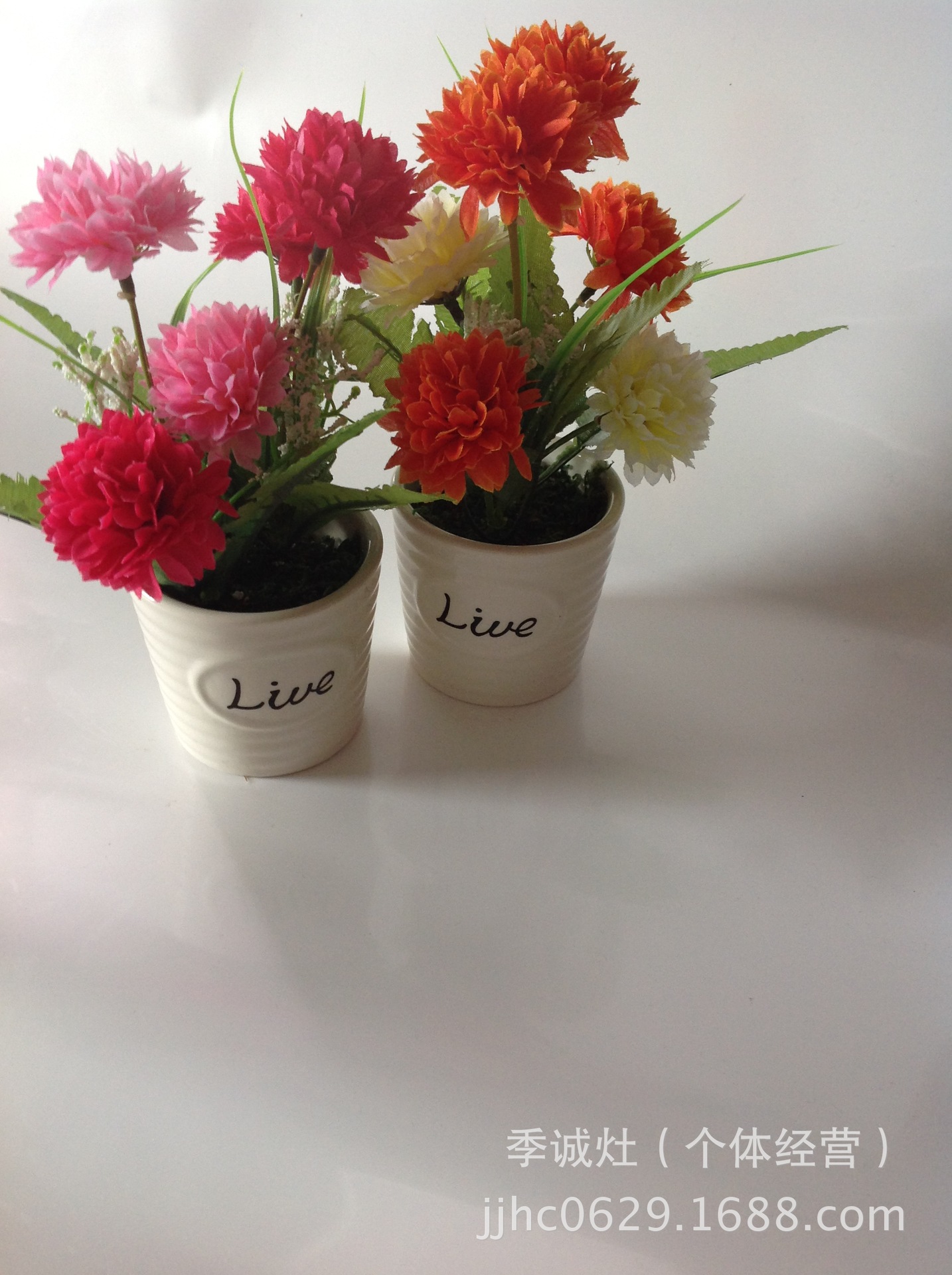 【仿真盆栽 5头蒲公英盆栽 欧式田园装饰 家居