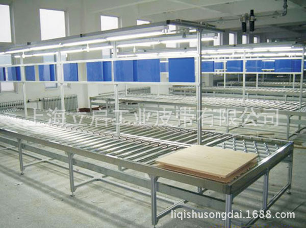 带灯架无动力辊筒输送线