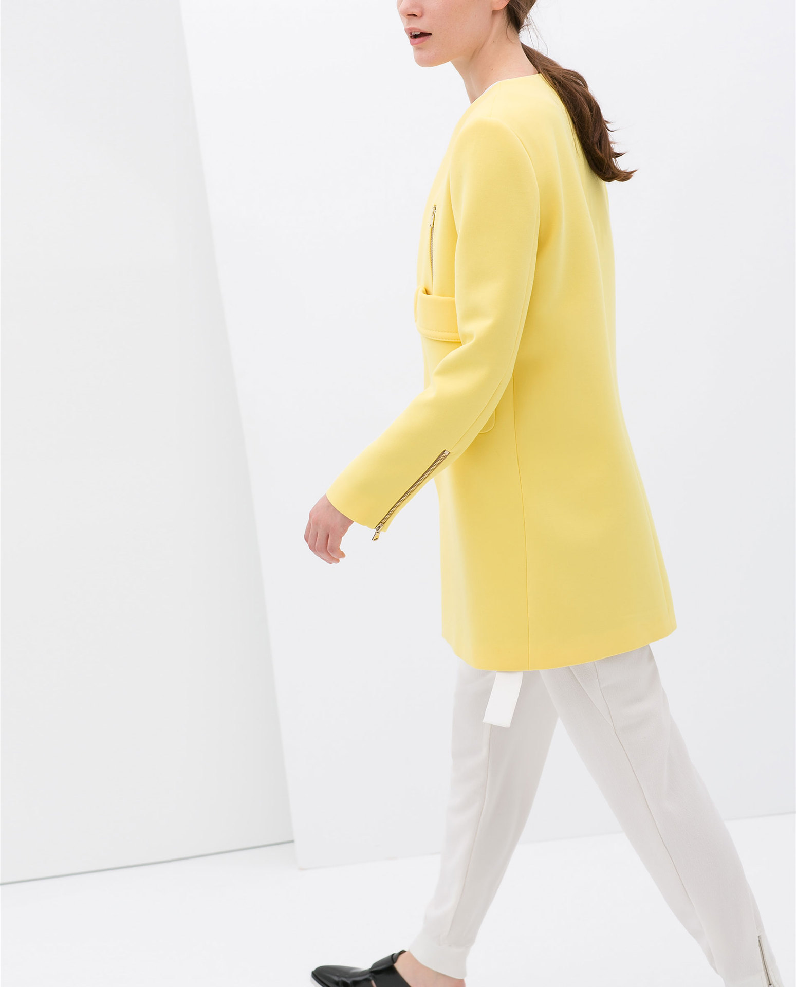 【zara女装2014春装新款<em>女神外套</em> 大气优雅鹅