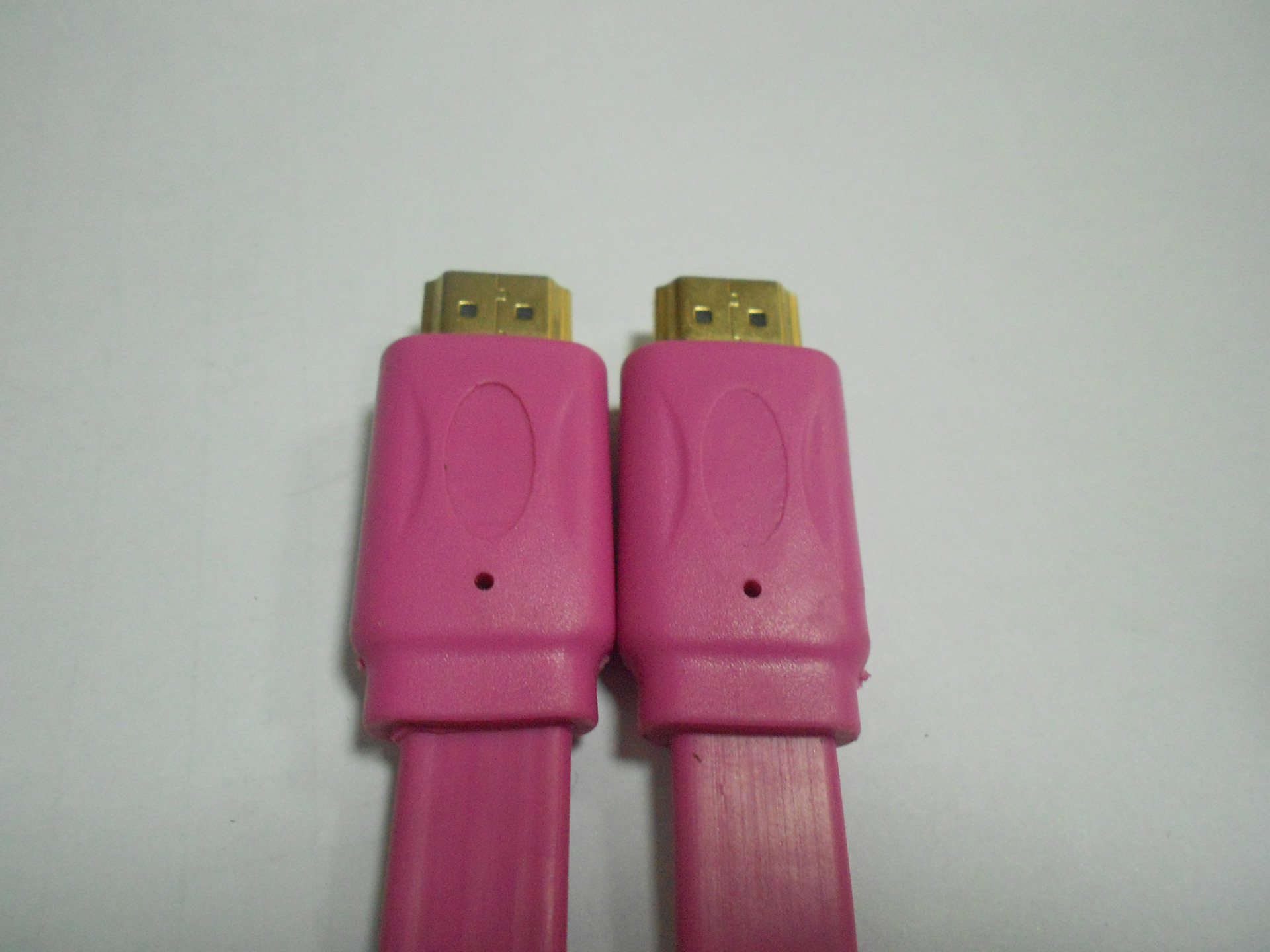 【【厂家直销】HDMI 高清线 1.4版 粉色扁线1