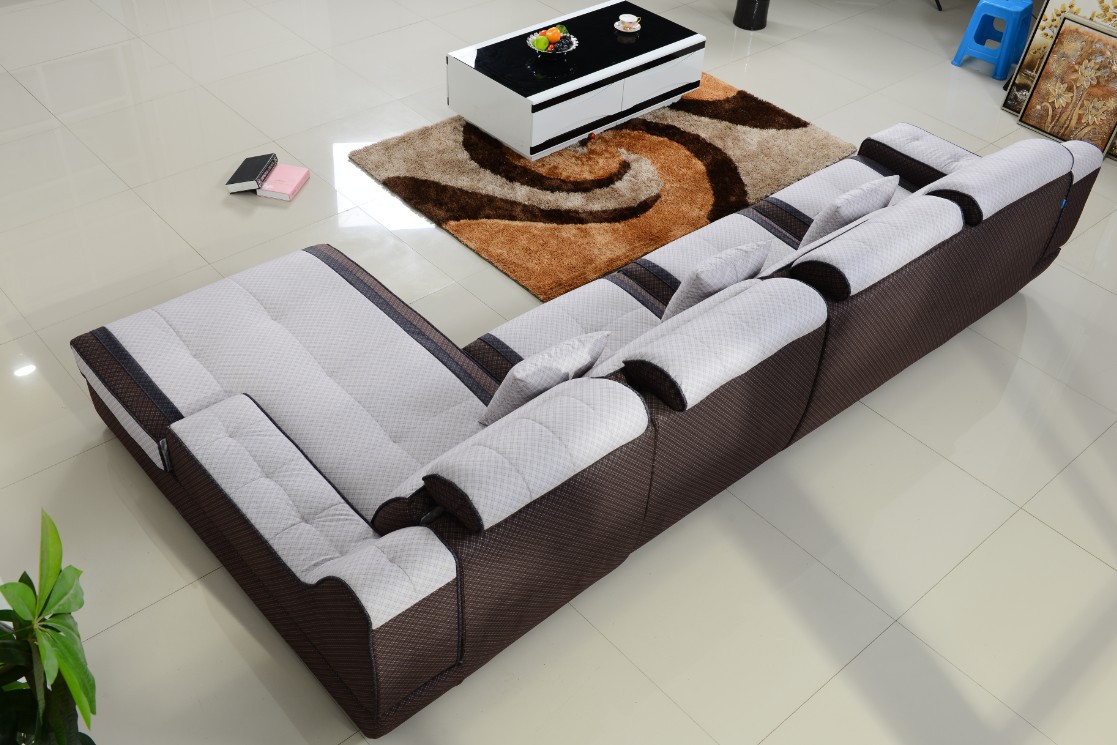 江彬家具 高档客厅布艺沙发 组合贵妃沙发 现代时尚大型舒适沙发