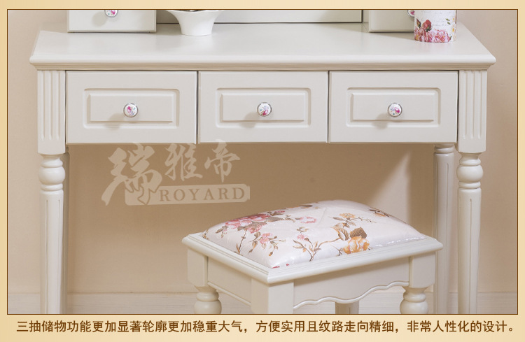 《厂家直销》实木梳妆台 质量保证 简约橡木梳妆台 特惠