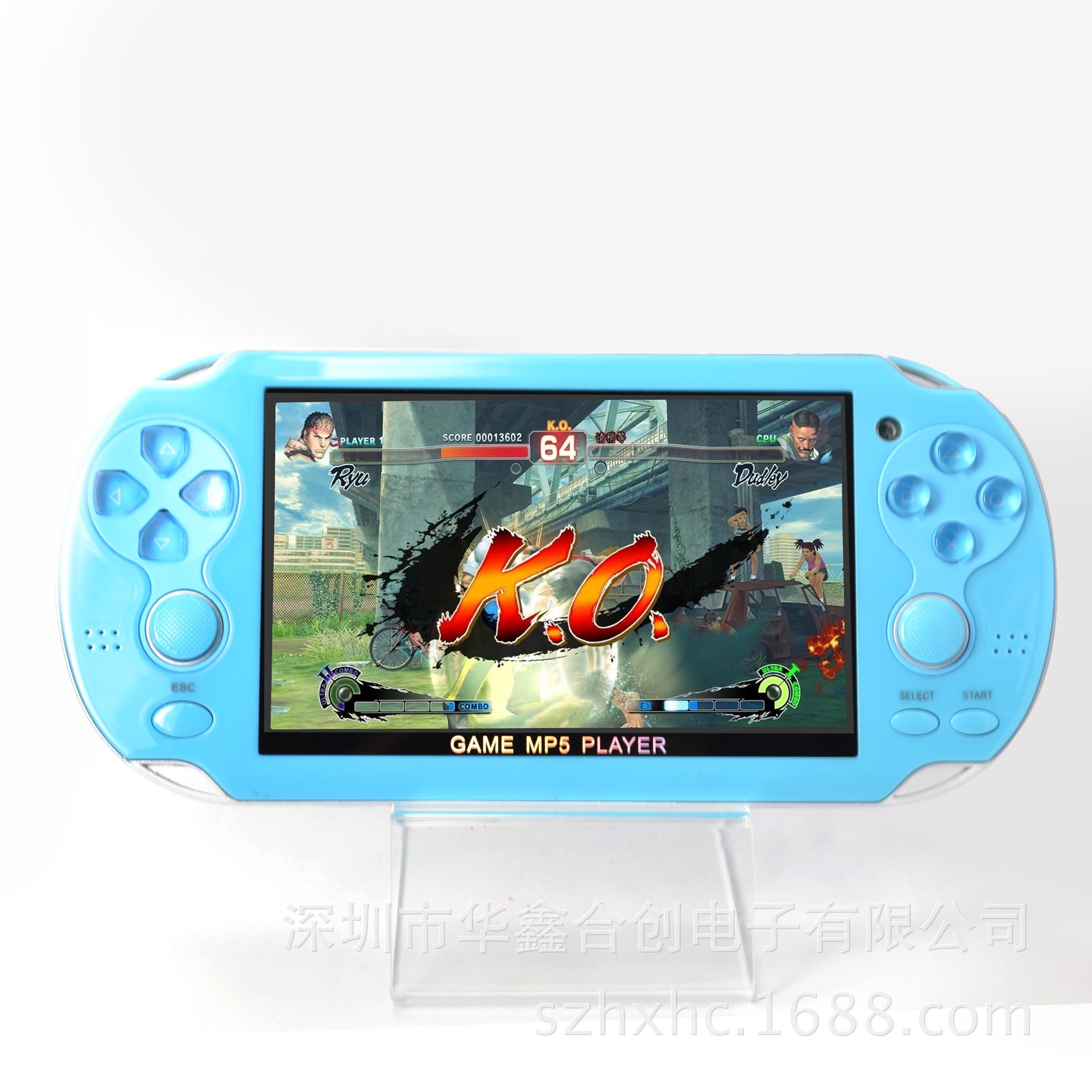 【厂家热销4.3寸LCD屏MP5游戏机 双摇杆经典