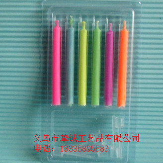 【北京蛋糕房彩色火焰生日蜡烛6只精装生日礼