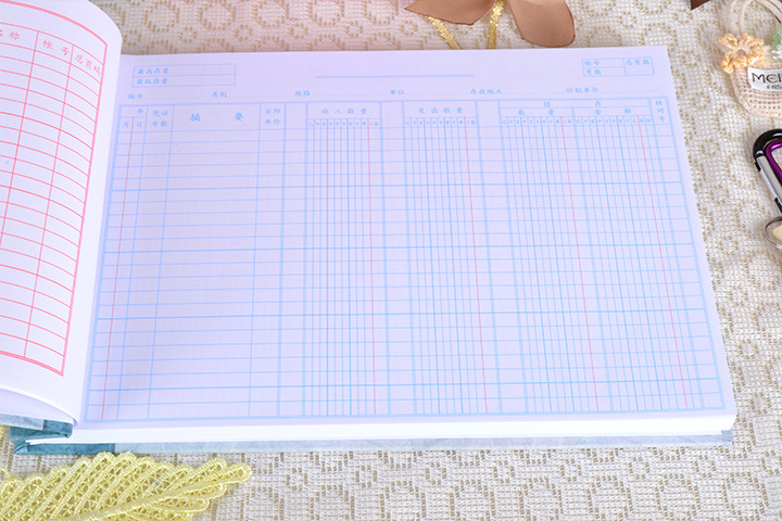 A级16K材料数量帐让财务更加舒适的做账本记