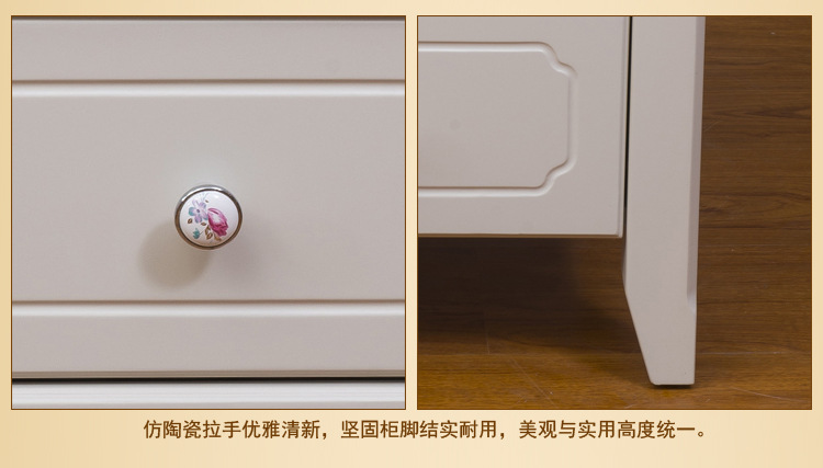 厂家批发 欧式实木象牙白床头柜 卧室家具 质量保证