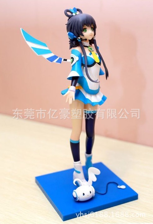 国产热销初音未来动漫玩具洛天依手办玩偶公仔塑v胶pvc厂家批发