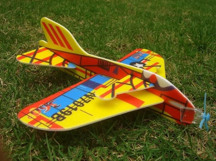 航空模型-魔术360度回旋飞机泡沫模型拼装小学