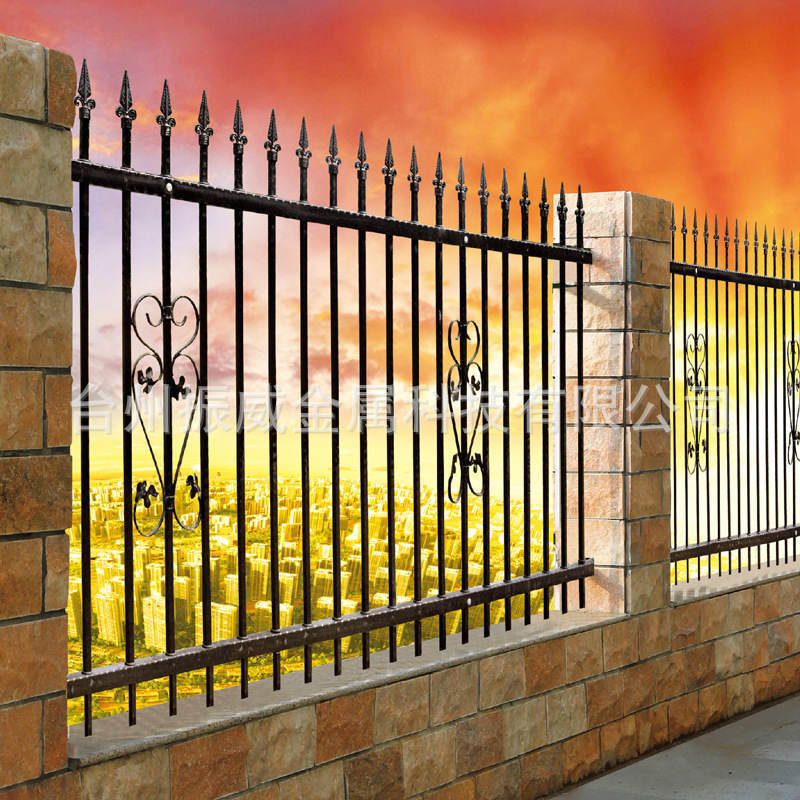 奇威户外欧式护栏围墙栏杆 热镀锌围墙护栏 市