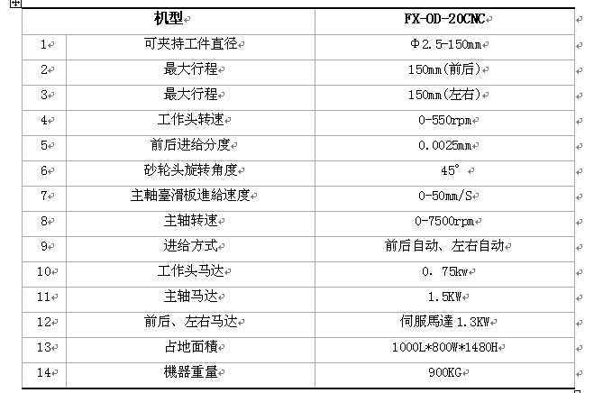 供应[哈特曼]高精度/高效率FX-OD-20/CNC磨床/刀具/磨床