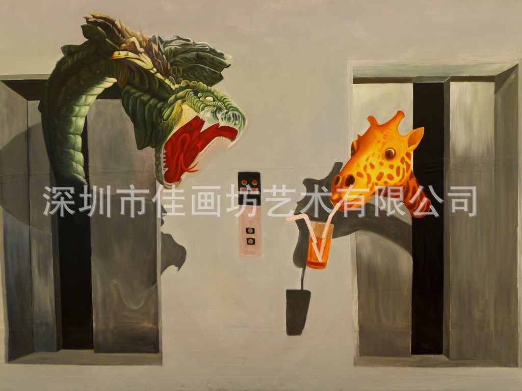 【货源热卖】街头立体画 3d 地画 墙体彩绘 魔幻艺术展览 涂鸦21