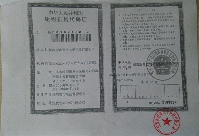 组织机构代码