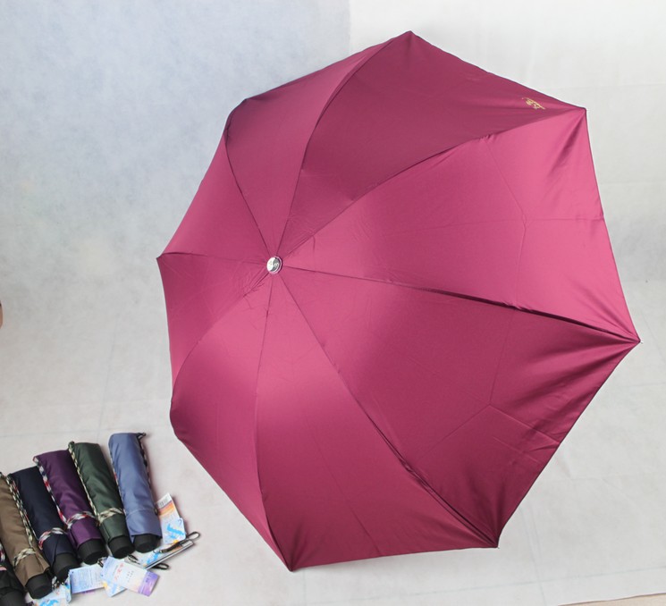 批发采购伞、雨衣-新款天堂伞 纯色碰击布商务