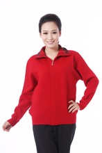 拼】春季新款女装韩版连帽拉链加绒加厚<em>毛衣</em>外