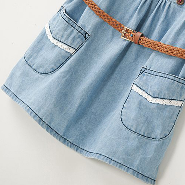 【速卖通货源 ZARA官网同步<em>女童马甲牛仔裙</em> 