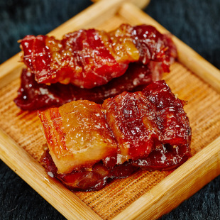 忠字食品 农家自制无烟熏肉五花腊肉温州特产腌肉酱油肉500g