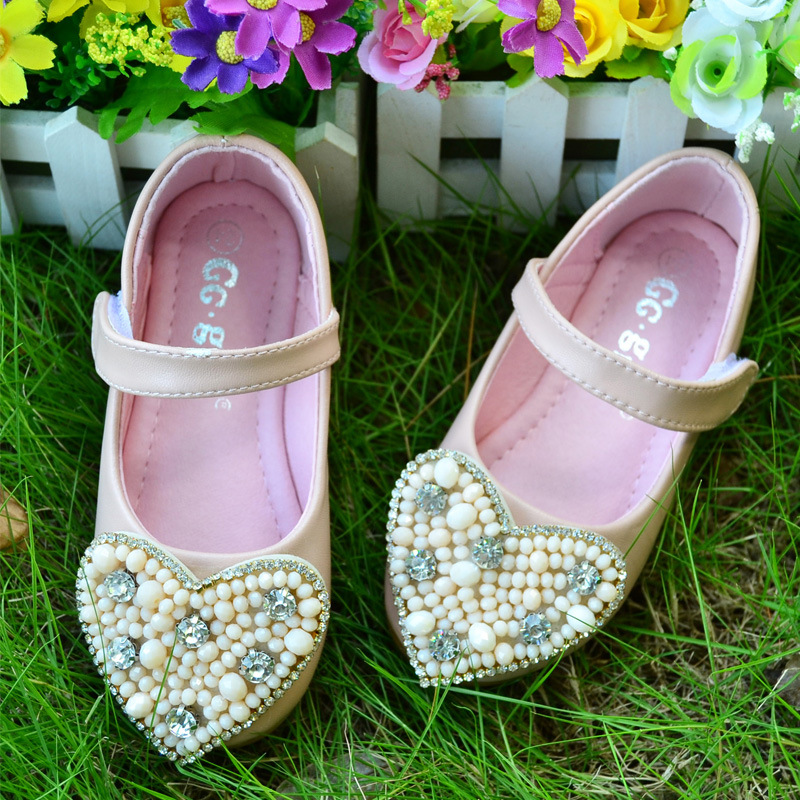 广州童鞋秋款时尚儿童女童单鞋韩版女孩包头时尚皮鞋公主单鞋批发